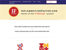 Tablet Screenshot of inflammationfactor.com